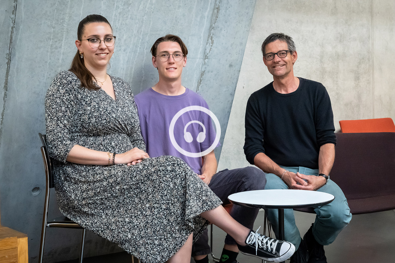 Foto von Alina La Brocca, Ariel Schranz und Gerhard Stähli (v.l.n.r.)