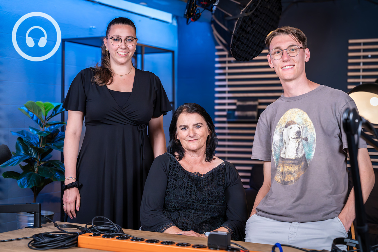 Foto von Alina La Brocca, Christine Häsler und Ariel Schranz (v.l.n.r.)