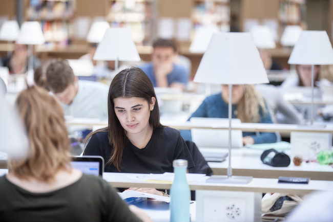 Lernen in der Bibliothek