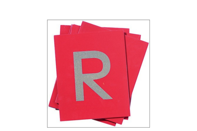 Sandpapier Grossbuchstaben