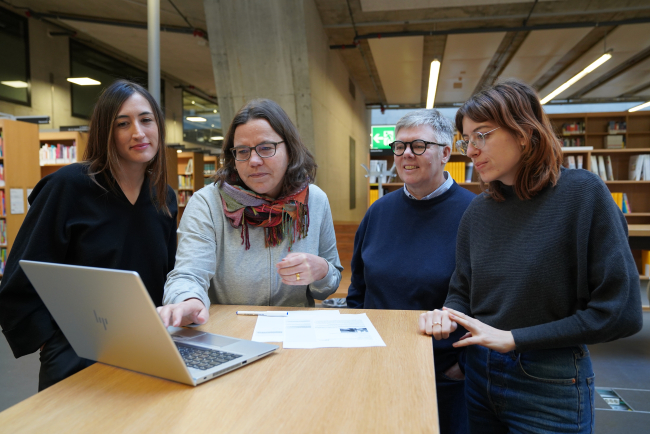 Das Team des Forschungsprojekts "Digitale Elternarbeit an der Volksschule"