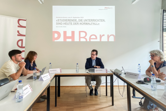 Medienkonferenz PHBern 2023 mit Martin Schäfer