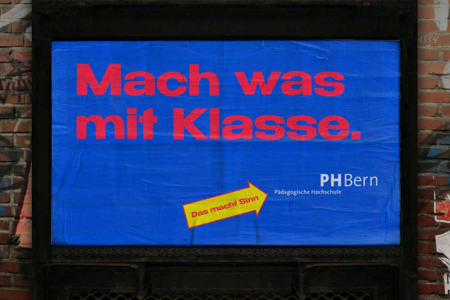 Plakat mit Spruch "Mach was mit Klasse"