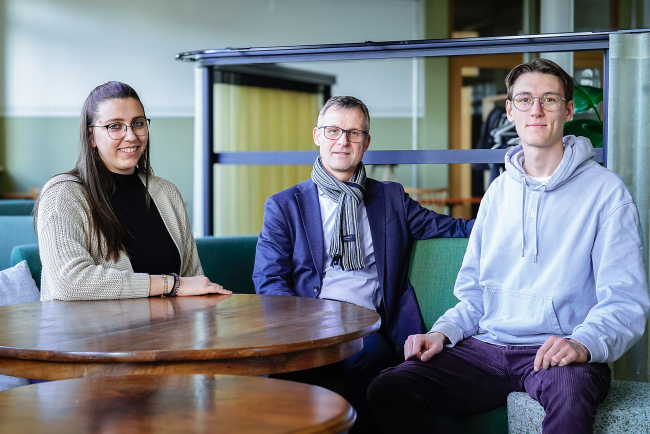 Foto von Alina La Brocca, Daniel Steiner und Ariel Schranz (v.l.n.r.)