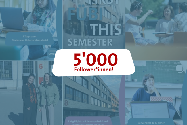 Die PHBern erreicht 5'000 Follower auf Instagram.